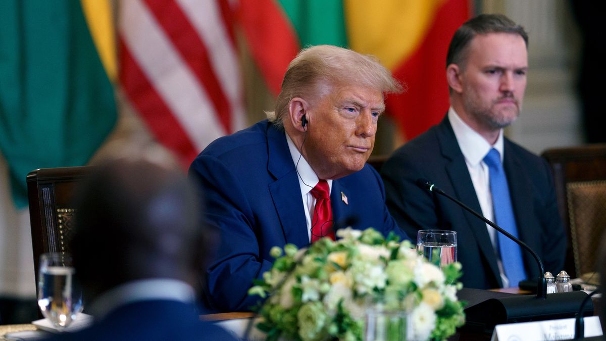 Jameson Greer i prezydent USA Donald Trump