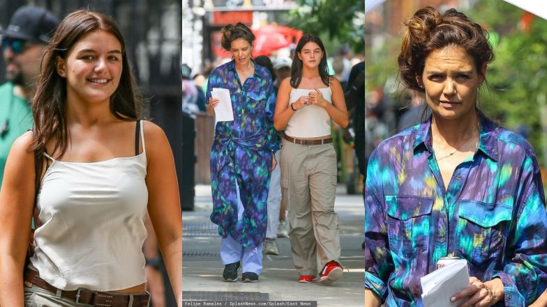 Suri Cruise odwiedziła Katie Holmes na planie