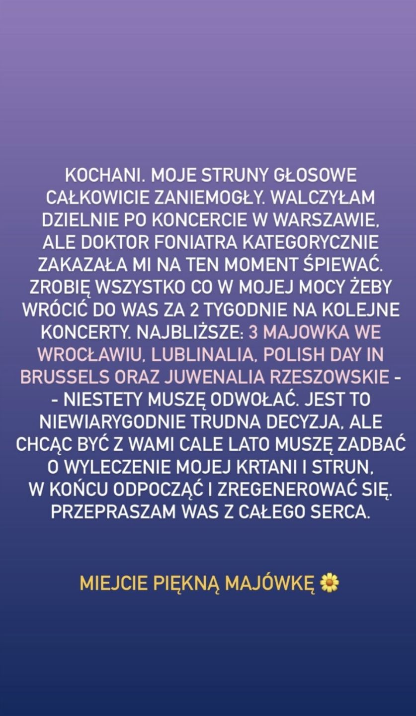 Daria Zawiałow przekazała niepokojące wieści