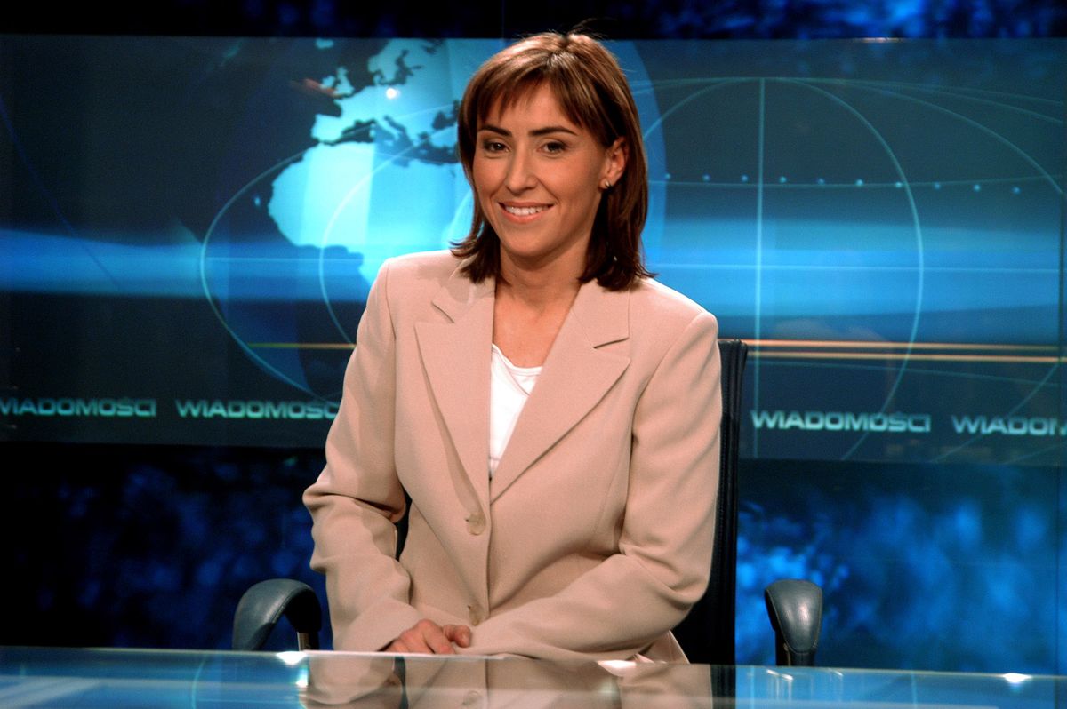 Dorota Wysocka-Schnepf w 2004 r. była prowadzącą "Wiadomości' TVP