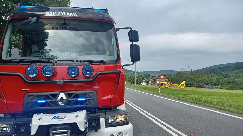66-latek pompował oponę. Nie żyje