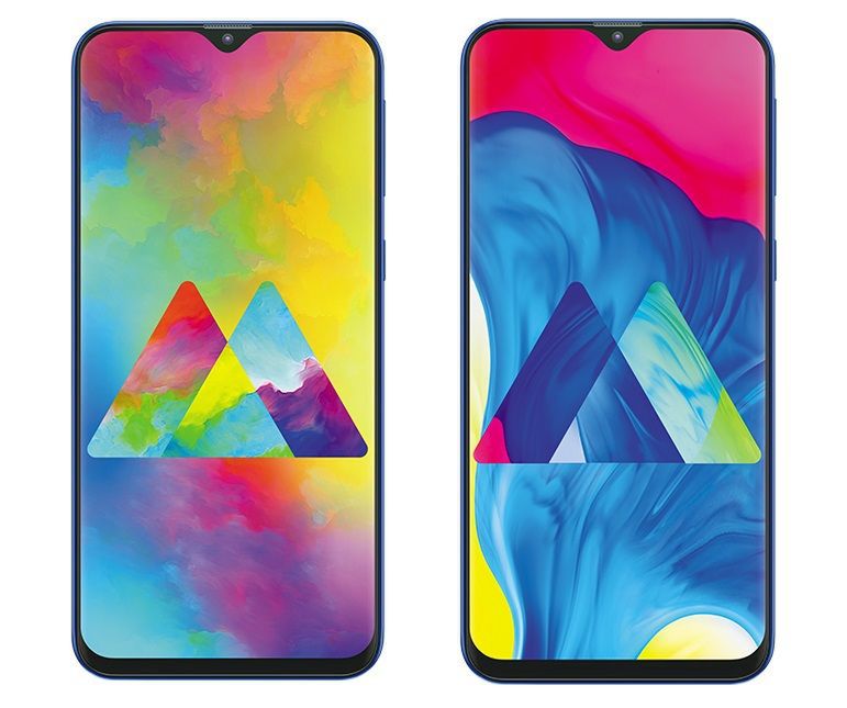 Samsung Galaxy M20 (z lewej) i Galaxy M10 (z prawej)