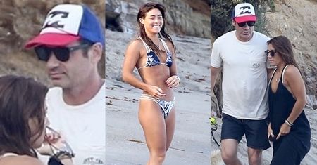 David Duchovny wypoczywa na plaży w towarzystwie młodszej o 33 lata dziewczyny (ZDJĘCIA)