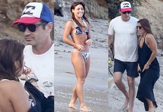 David Duchovny wypoczywa na plaży w towarzystwie młodszej o 33 lata dziewczyny (ZDJĘCIA)