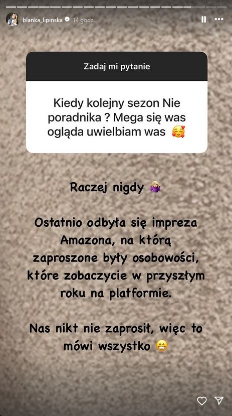Lipińska stanowczo o drugim sezonie programu ze swoim udziałem