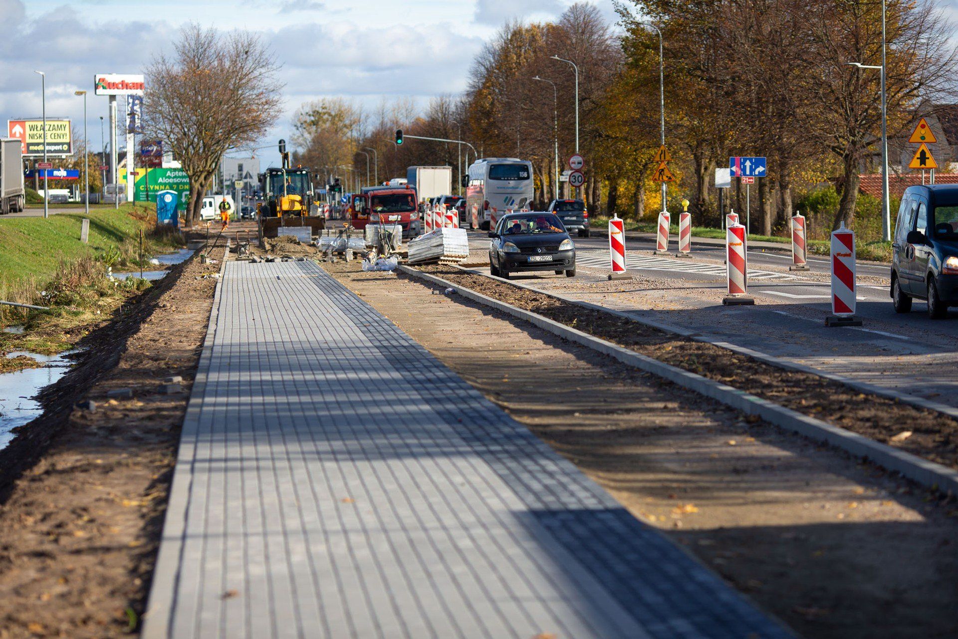 Remont drogi w Bolesławicach.