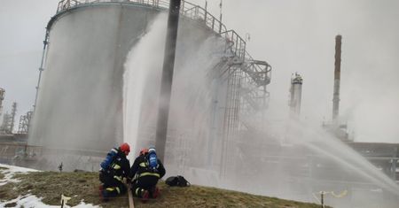 Pożar w rafinerii Naftan. Komunikat białoruskich służb