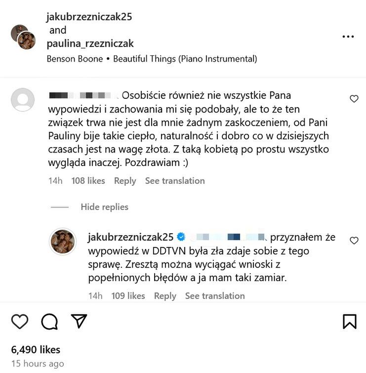 Jakub Rzeźniczak odpowiada na komentarze