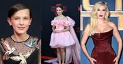 Od falban i kwiatków do głębokich dekoltów i prześwitów. Oto drastyczna ewolucja stylu Millie Bobby Brown