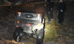 Nastolatkowie uciekali quadem przed policją. Wpadli do rowu