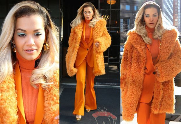 Rita Ora w pomarańczowej stylizacji za 30 TYSIĘCY