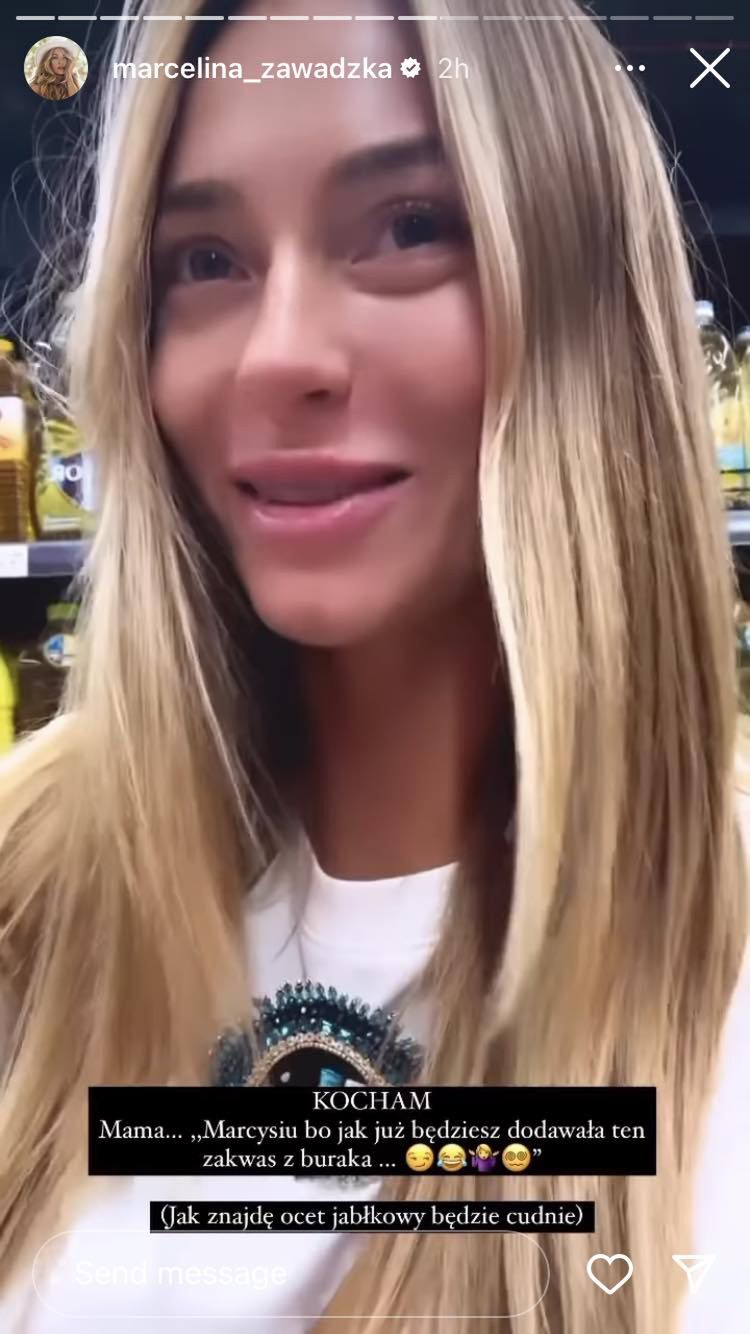 Marcelina Zawadzka relacjonuje zakupy w markecie w Dubaju