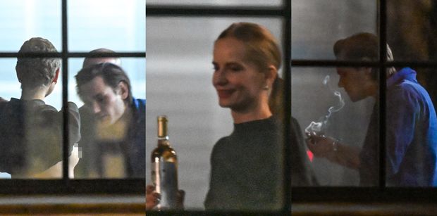 TYLKO NA PUDELKU. Sławy dokazują na afterparty: Cielecka śmiga z butelką, a Gelner analizuje biust koleżanki (ZDJĘCIA)