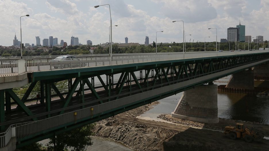 Warszawa. Na moście Gdańskim doszło do kolizji