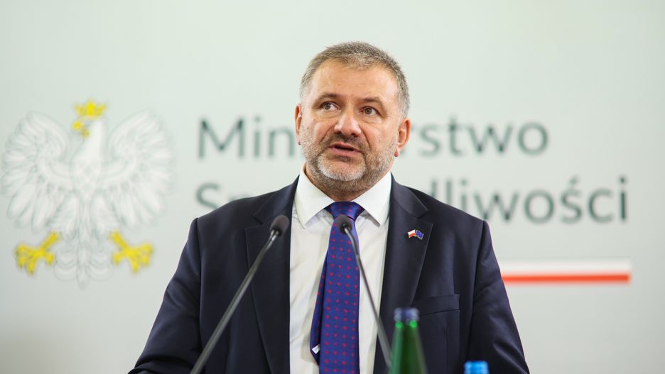 Warszawa, 18.09.2025. Minister sprawiedliwości, prokurator generalny Waldemar Żurek podczas konferencji prasowej w siedzibie ministerstwa w Warszawie, 18 bm. Na konferencji podsumowano efekty kolejnego miesiąca pracy resortu. (mr) PAP/Leszek Szymański