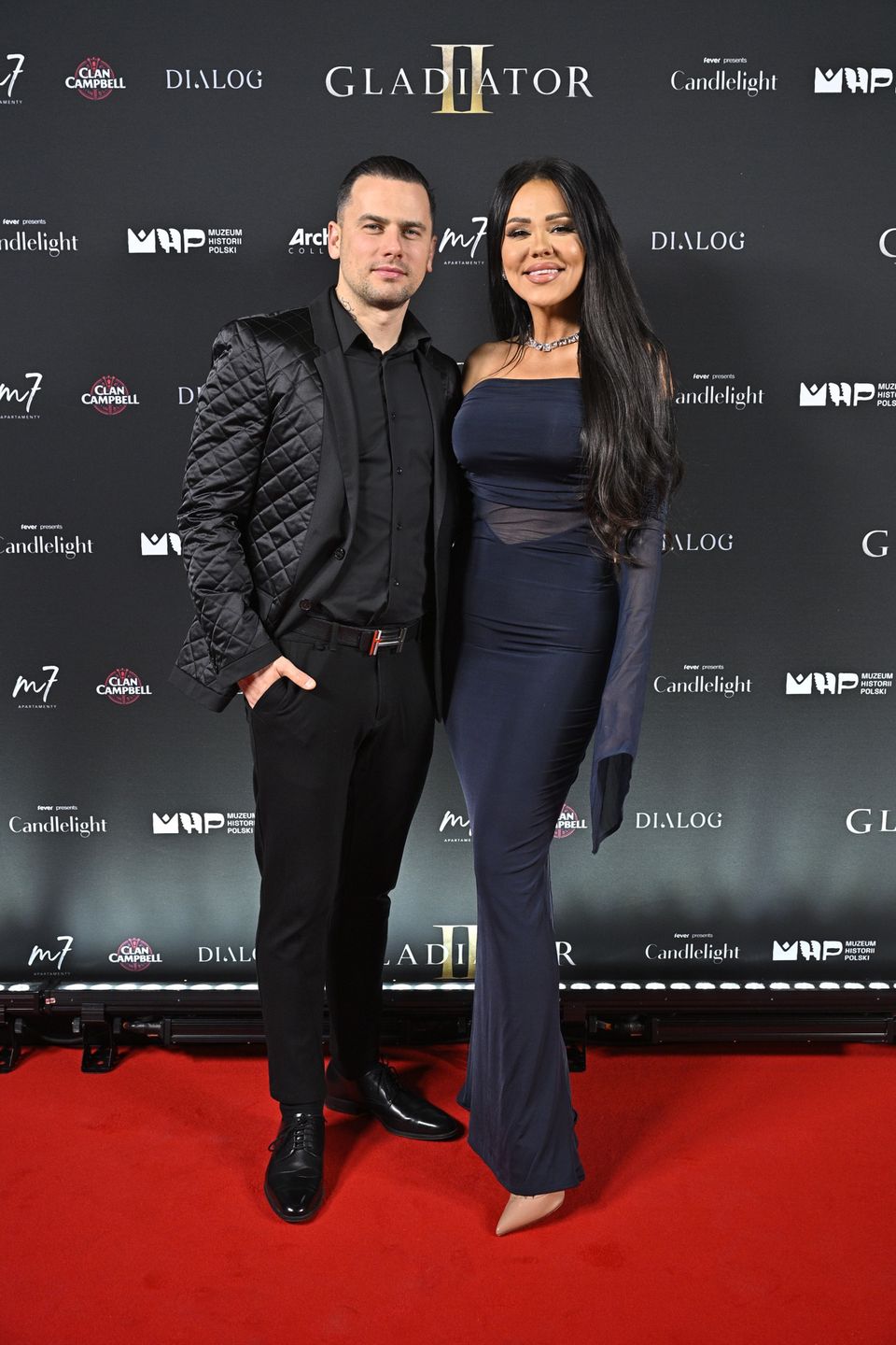 Sylwia Bomba i Grzegorz Collins na premierze "Gladiatora 2"