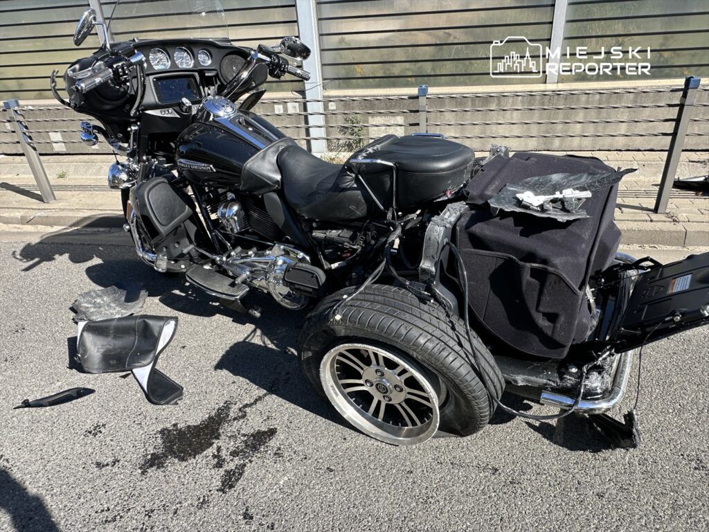 Wypadek na trasie S2. Motocyklista w szpitalu, utrudnienia w ruchu