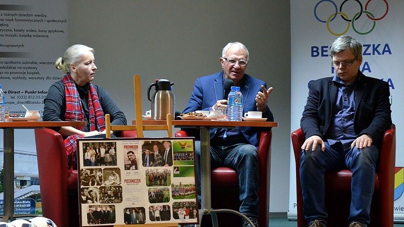 Antoni Piechniczek (w środku) i Paweł Czado (z prawej)