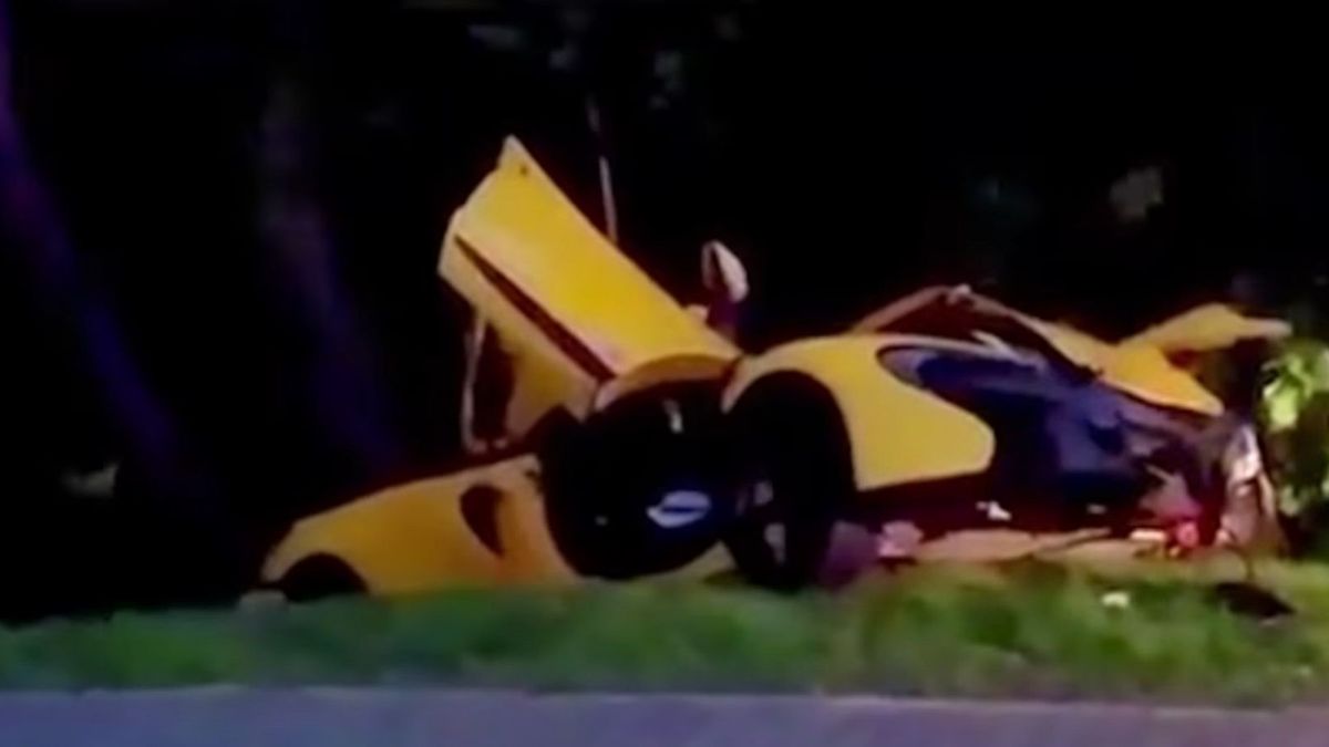 McLaren rozbity w Krapkowicach