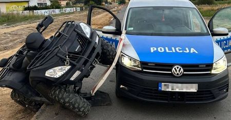 Policyjny pościg za quadem. 42 punkty karne i 8700 zł mandatu