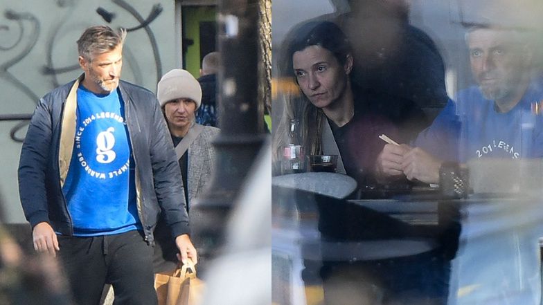 Joanna Koroniewska i Maciej Dowbor w restauracji 
