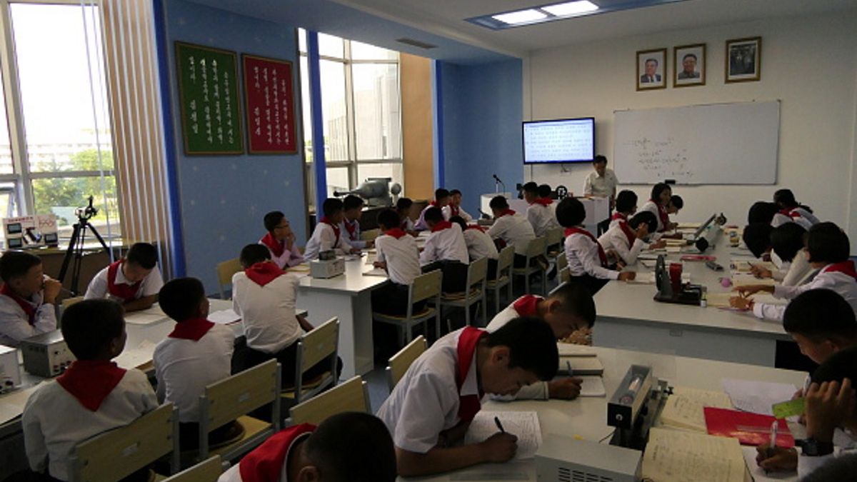 Uczniowie z Korei Północnej nie uczęszczali do szkół z powodu obaw przed koronawirusem