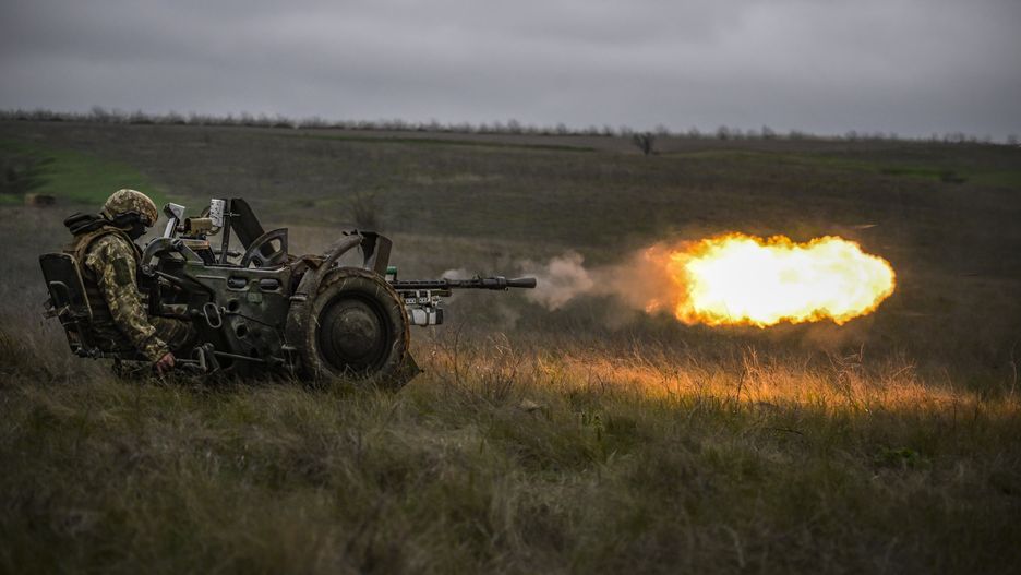 ZAPORIZHZHIA, UKRAINE - APRIL 20: Members of Ukrainian Armed Forces are seen during their shooting training with heavy weapons at the areas close to the frontline in Zaporizhzhia, Ukraine on April 20, 2023. It is the great importance for Ukrainian military personnel to be trained with such war equipment in order to become accustomed to using various weapons purchased or sent as aid from Allied countries. Although it is not yet clear when and from which regions the counter-attack will begin, care is taken to ensure that Ukrainian soldiers can use various weapons in order to keep the defensive line and counterattack the Russian army. Anadolu Agency (AA) observed exclusively the war training program organized for Ukrainian soldiers in the Zaporizhzhia region, with the special permission from the Ukrainian Armed Forces. In the training process, which was held in wide areas close to the Zaporozhian front, shooting was carried out with many weapons such as armored vehicles, anti-aircraft guns, machine guns, mortars, and anti-tank. (Photo by Muhammed Enes Yildirim/Anadolu Agency via Getty Images)