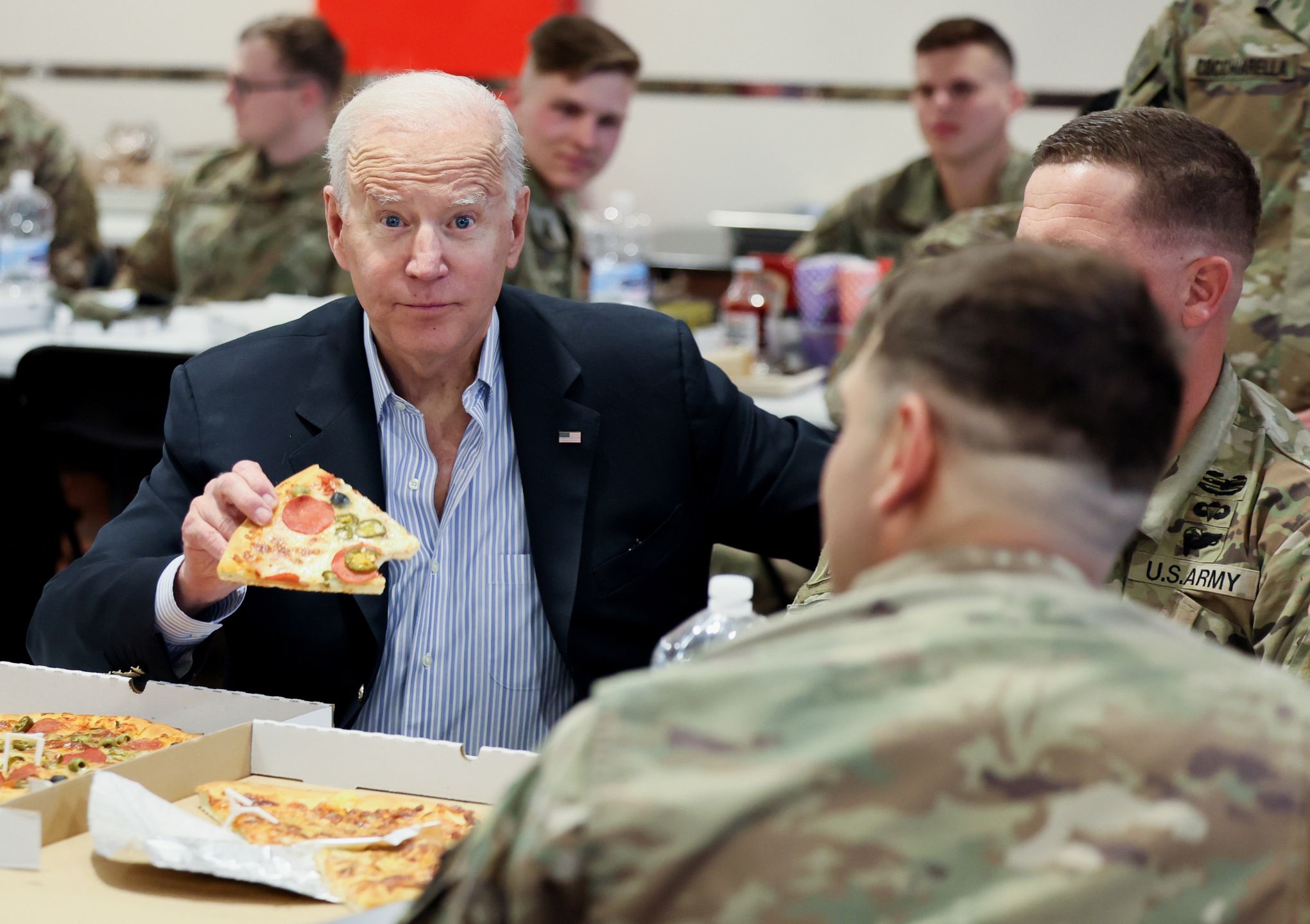 Joe Biden skosztował polskiej pizzy
