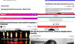 Media bez wiarygodnych źródeł informowały o śmierci Krzysztofa Kononowicza