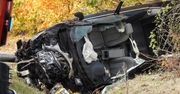 Karolino: Groźny wypadek na DK62. Audi zostało zmiażdżone