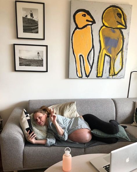 Maria na kilka dni przed porodem [https://www.instagram.com/triplets_of_copenhagen/]