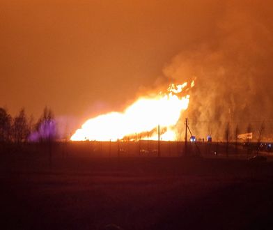 Potężna eksplozja na Litwie. "Płomienie miały 50 metrów"