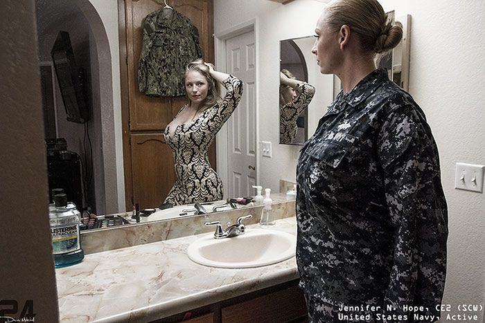 Prawdziwa osobowość wojskowych w lustrzanych odbiciach 13