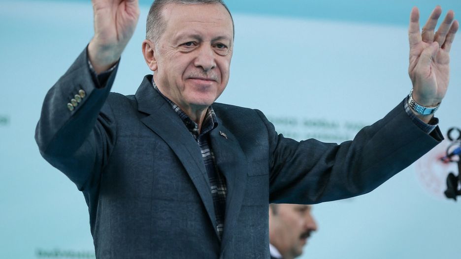 arch54
BURSA, TURKIYE - JANUARY 21: Turkish President Recep Tayyip Erdogan greets the crowd before attending the opening ceremony of Bursa Gemlik Buyukkumla Dam, Bursa Regional Administrative Court Service Building, Dagyenice Natural Life Tourism Complex in Turkiye's Bursa province on January 21, 2023. Sergen Sezgin / Anadolu Agency/ABACAPRESS.COM
AA/ABACA