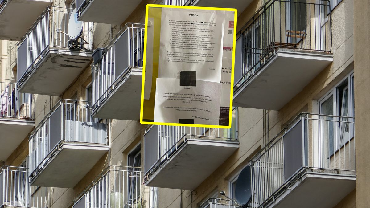 Problemy sąsiedzkie. Wywiesili karteczkę.