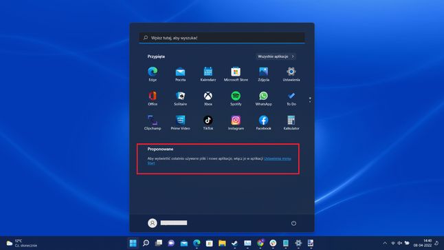 Windows 11: nowe menu START