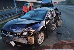 Wrocław. Jechał "pod prąd" autostradą. Spowodował trzy wypadki i kontynuował jazdę