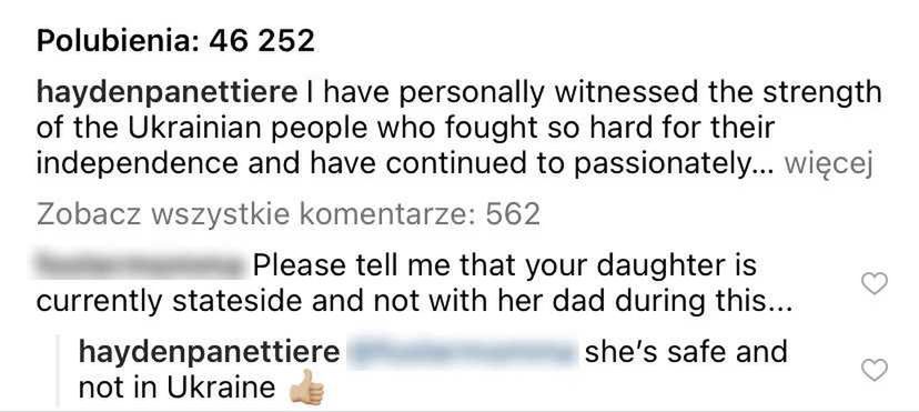Hayden Panettiere przekonuje, że jej córka jest bezpieczna