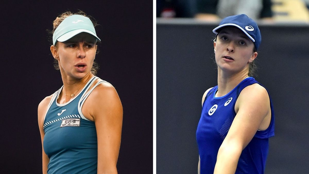 Na zdjęciu: Magda Linette i Iga Świątek (Krzysztof Porębski/WP SportoweFakty)
