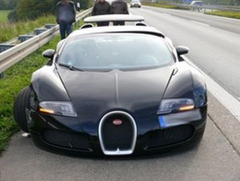 Bugatti Veyron wypadek