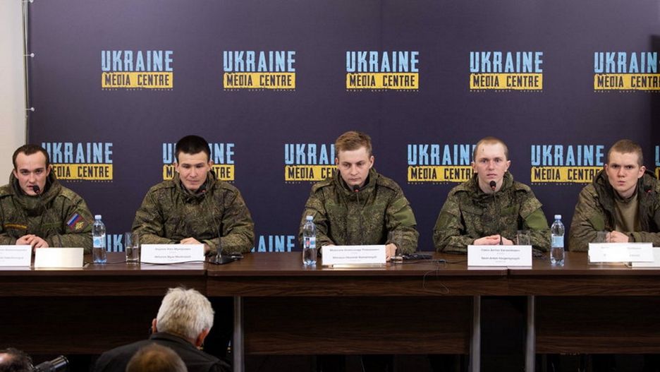 Rosyjscy jeńcy wystąpili na konferencji prasowej