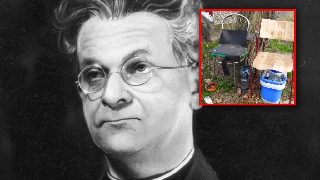 Smutny widok na grobie Czesława Kadena