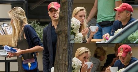 Michał Żebrowski z żoną w restauracji (ZDJĘCIA)