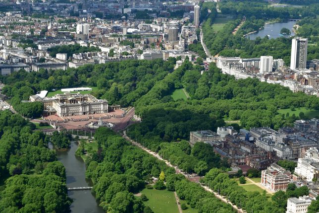 Pałac Buckingham z lotu ptaka