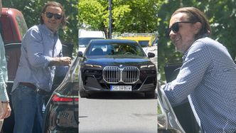 TYLKO NA PUDELKU: Frywolny Radosław Majdan parkuje BMW za ponad 600 TYSIĘCY ZŁOTYCH na ulicy, by porozmawiać ze znajomym. Tak trzeba żyć? (ZDJĘCIA)