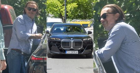 TYLKO NA PUDELKU: Frywolny Radosław Majdan parkuje BMW za ponad 600 TYSIĘCY ZŁOTYCH na ulicy, by porozmawiać ze znajomym. Tak trzeba żyć? (ZDJĘCIA)