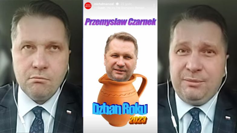 Przemysław Czarnek wygrał plebiscyt… na DZBANA ROKU.