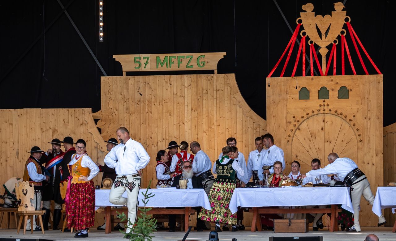 Góralskie wesele podczas festiwalu w Zakopanem