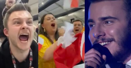 Eurowizja 2022. Wzruszenie, okrzyki i skakanie z radości - tak na awans Krystiana Ochmana reagowali w Turynie polscy dziennikarze (ZDJĘCIA)