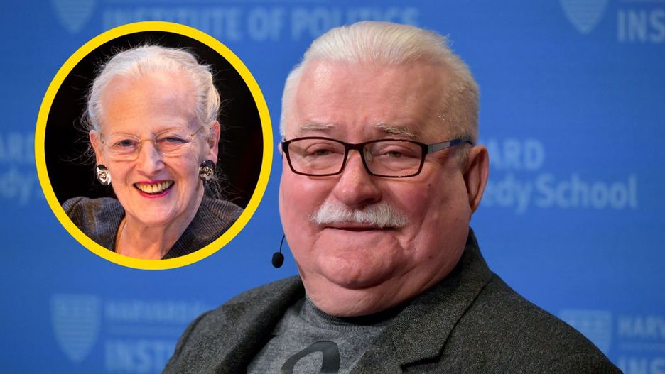 Lech Wałęsa spotkał się z królową Danii w 1993 r.